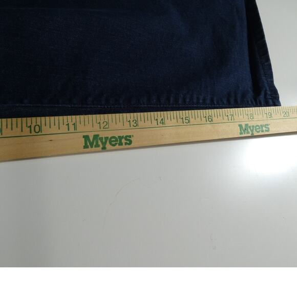 Croft & Barrow Classic Fit Capri Stretch Size 16 Denim Dark Blue 5 Pocket - Picture 7 of 7